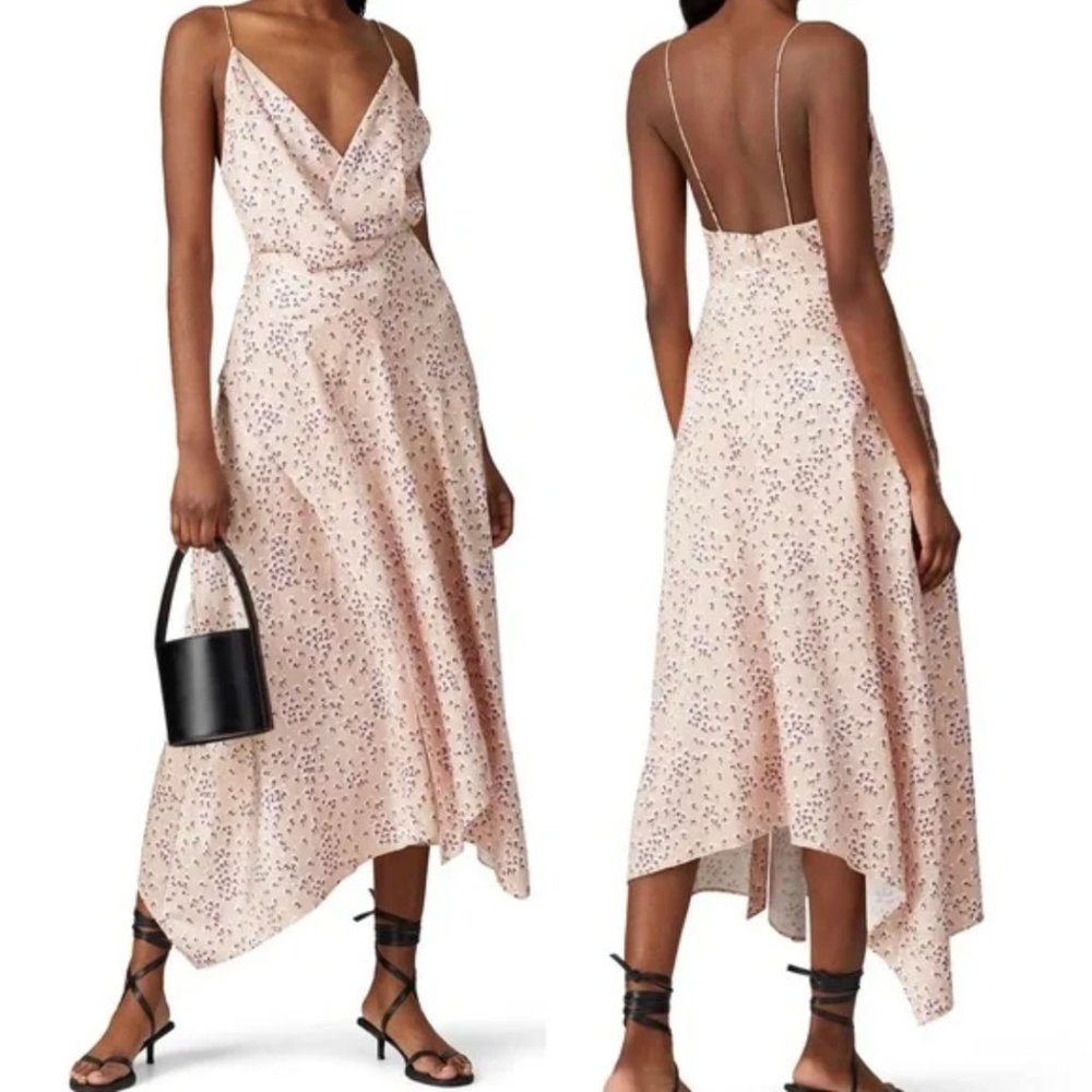 🔥 Acler Sleeveless Vales Dress in Pale pink Blossom - Size US 6